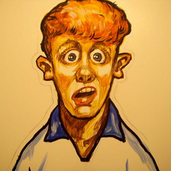 шарж по фото Шуры Балаганова от шаржиста Мишеля, Михаила Шабалина в Минске