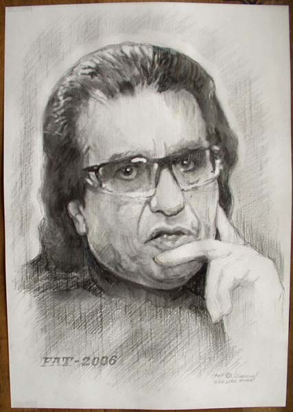 шаржист на свадьбу в Минске шарж по фото итальянского певца